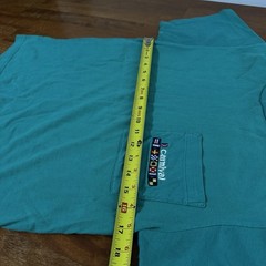 Carnival 100% Combed Cotton Adult Unisex Small T-Shirt Turquoise Vintage