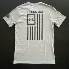 Under Armour Men’s Freedom Flag Loose Fit T-Shirt Color Gray Size Small