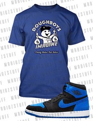 Doughboy Imagine Graphic Tee Shirt To Match J1 Re Imagine Royal Sneaker Big Tall