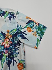 Superdry Hawaiian Shirt Mens White Floral Size S Regular Poplin