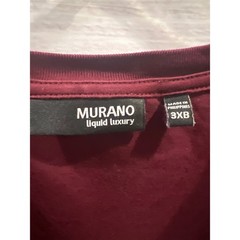 Murano Liquid Luxury Mens T-Shirt 3XB Burgundy Maroon Short Sleeve Crewneck Tee