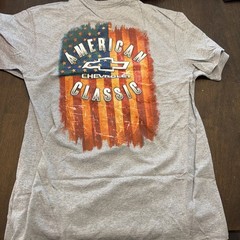 Chevrolet American Classic Graphic T Shirt Grey Men’s Size M GM Licensed