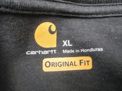 Carhartt Size XL Mens Black 100% Cotton Utility Work Casual Pocket TShirt 594