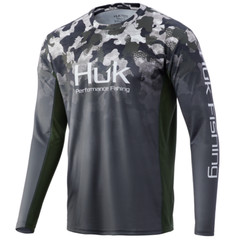 HUK Icon X Refraction Camo Fade LS Shirt H1200288-CHOOSE YOUR COLOR AND SIZE!