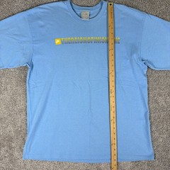 Vtg Nike Shirt Mens XL Blue There is No Finish Line Double Sided Y2K Sports