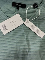$110 Vince Men’s Blue Stripe Cotton T Shirt Size L