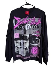 NWT Evil Vice Black & Pink Graphic Long Sleeve Tee Size Small