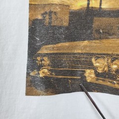 Boyz N The Hood Shirt Mens Medium White Crew Neck Long Sleeve Graphic Stretch