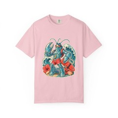 Y2K Surfcore Glass Lobster Lifeguard T-Shirt Graphic