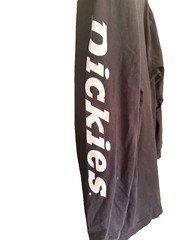 Dickies Men’s XL Big & Tall Black Long Sleeve Crew Neck Logo Knit T-Shirt