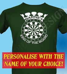Darts Player Personalised T-Shirt Men Women King Queen Darts Many Sizes Colours