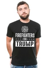 Firefighters For Trump Shirt Trump Political Tees Firefighters Political T-Shirt