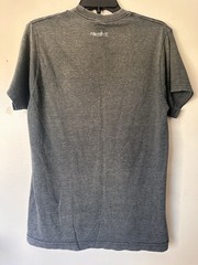 Hurley Men’s T-Shirt M Gray Crew Neck Short Sleeve Graphic Logo Cotton Knit