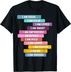 Positive Affirmations for Growth Mindset & Positive Sayings T-Shirt – H088