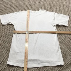 Vintage JCPenney Shirt Mens M/L White Blank Combed Cotton Tee Crew Neck
