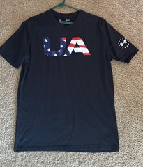 Under Armour Men’s UA Freedom Flag USA Tee T-Shirt Black Large FREE SHIP