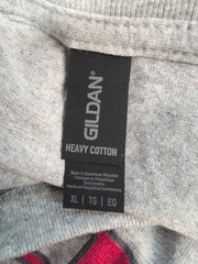 Gildan Heavy Cotton Blend Breathable Crew Neck Short Sleeve Men T Shirt XL Grey