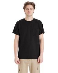 Hanes Men’s T Shirt 2 Pack Pocket Short Sleeve Tee Value X Temp FreshIQ Workwear