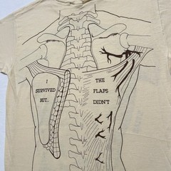 VTG 80s Anatomy Muscle Chart Medical Short Sleeve T-Shirt Men’s M Yellow