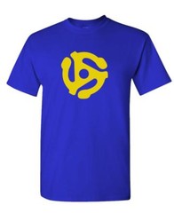DJ 45 RPM ADAPTER – spider record dj music – Cotton Unisex T-Shirt