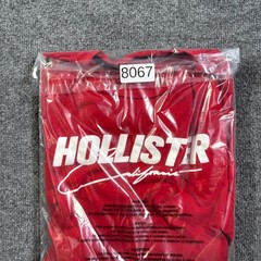 Hollister California Tee Shirt Mens Large Red Black Gradient Graphic Spell Out