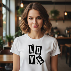 LOVE Black Logo T-Shirt