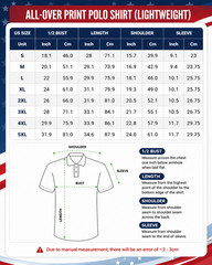 250th Anniversary Patriotic Polo Mens United States Of America 1776-2026 (S-5XL)