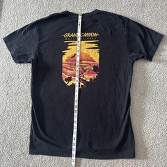 Grand Canyon T-Shirt Men’s L Wild Tribute Black 2 Sided Graphics Casual Travel