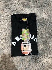 A Bathing Ape BAPE Black Ape Head Logo Graphic Tee Cotton Crew Neck Men’s M