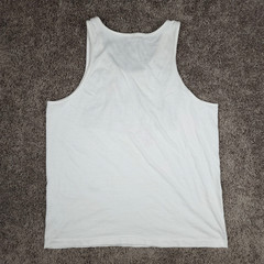 Vintage 90s Universal Studios Tank Mens Large White Neon Florida Art Deco USA