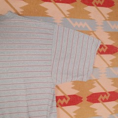 Vintage Otto Men’s XL Gray Single Stitch 90s Grunge Skate T-Shirt Blank Stripe