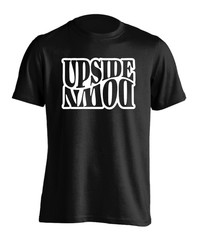 Upside Down Graphic T-Shirt Casual Streetwear Workout Funny Illusion Tee Shirt