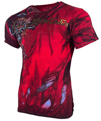 Xtreme Couture By Affliction Men’s T-Shirt Dark Doman Biker Red Tattoo S-5XL