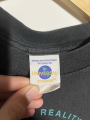 Vintage 90s Universal Studios Hollywood Globe Distressed Tee L Made In USA Faded