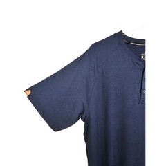 Arctic Cool Henley Shirt Mens 2XL Navy Blue Performance Stretch Lightweight New