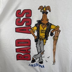 Vintage Bad Ass Arizona Shirt Mens Medium White Screen Stars Best Funny 90s Tee