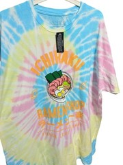 Naruto Shippuden Shirt Adult XL Tie Dye Short Sleeve ICHIRAKU Ramen NEW 2007
