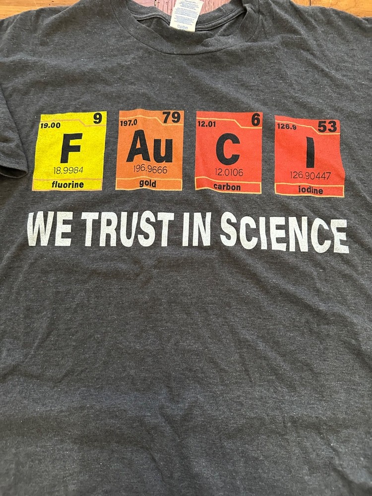 port & company fauci we believe in science tee xl