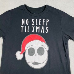Disney Nightmare Before Christmas T-Shirt Mens Med Black Jack Skellington Xmas