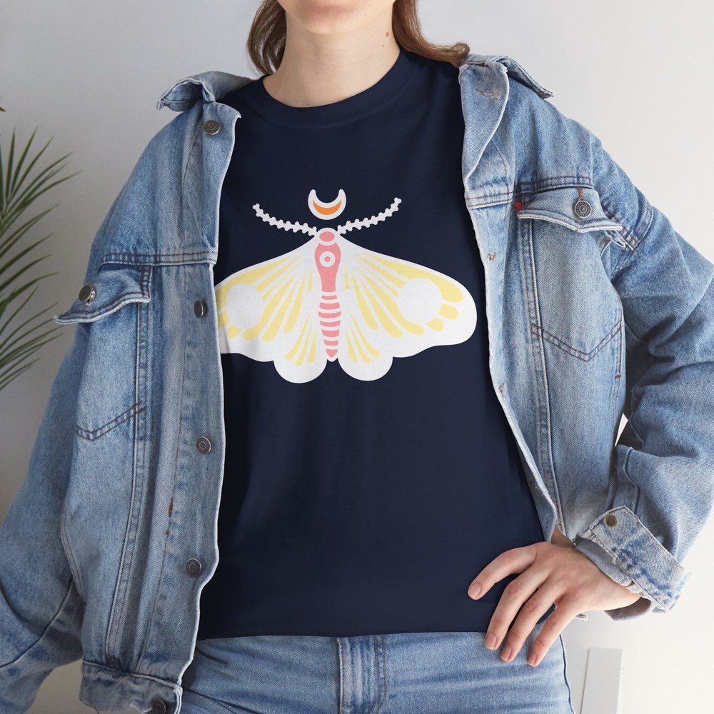 Cute Tee, Women’s Shirt, Moth Shirt, Gift Idea – Cotton Tee, Women’s Top