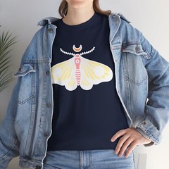 Cute Tee, Women’s Shirt, Moth Shirt, Gift Idea – Cotton Tee, Women’s Top