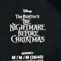 Disney Nightmare Before Christmas T-Shirt Mens Med Black Jack Skellington Xmas