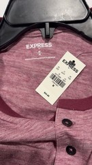 Express Men’s Heathered Mauve Short-Sleeve Crew Tee