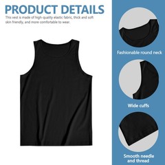Men’s Tank Top for Father’s Day, Custom Child Name & Photo Print Cotton