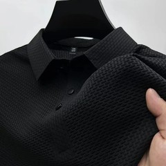 Premium Ice Silk Breathable Men’s Polo Shirt Summer Smart Casual Style Up to 6XL