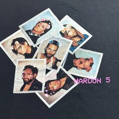 Maroon 5 Official Adult Medium Red Pill Blues 2016 Tour USA Made Ringspun Cotton