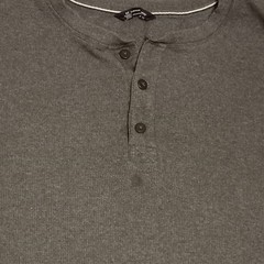 FREE SHIPPING Members Mark Men 2X Thermal Henley Long Sleeve Shirt ** 2JC17