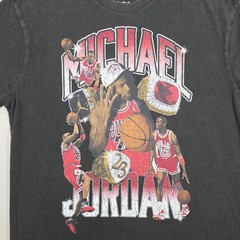 Michael Jordan Shirt Men’s Medium Faded Black Nike Jumpman Rap Tee Hip Hop NBA