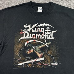 Vintage King Diamond Puppet Master Band T-Shirt Size XL World Tour Heavy Metal
