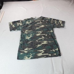 Vintage Camo Shirt Mens Large Green Woodland Camouflage Tee Logotel Military